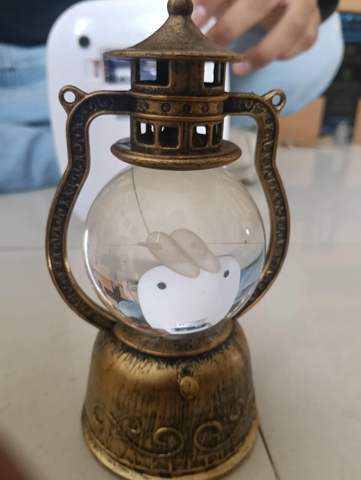 Romantic Crystal Ball Lamp with Heart Design – LED Decorative Night Light for Valentine’s Day & Home Décor