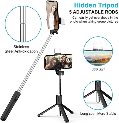 Bluetooth Selfie Stick Tripod