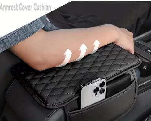 Microfiber Leather Armrest Cover With Storage