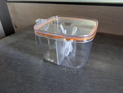 Transparent 5-Section Kitchen Spice Box
