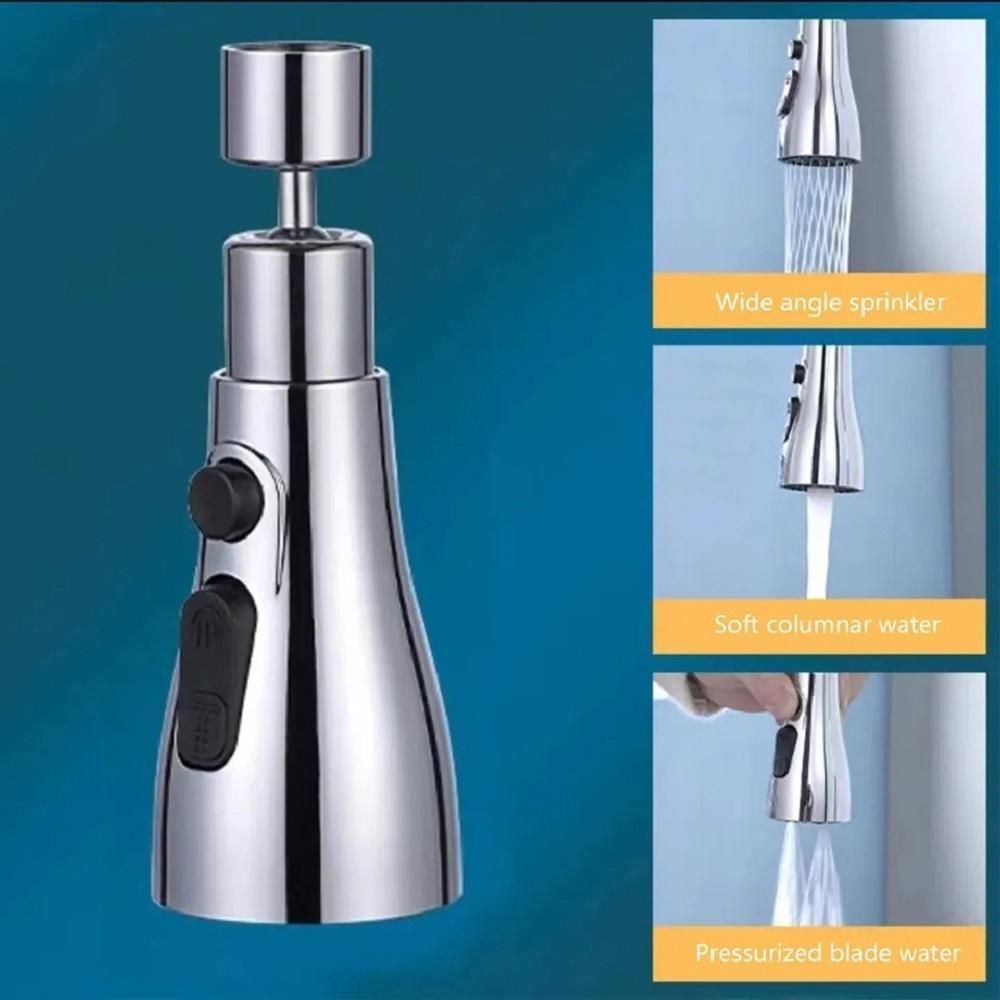 3-Mode Stainless Steel Kitchen Sink Faucet Head