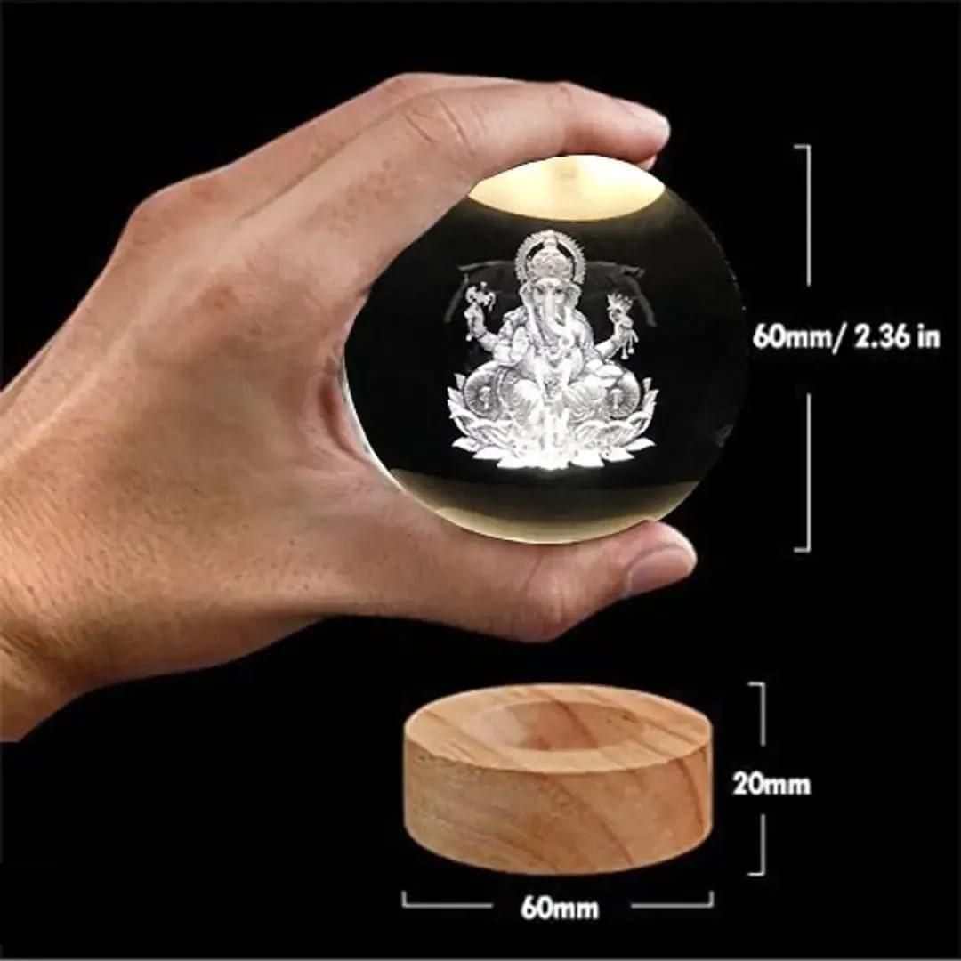 Ganesh crystal LED Lamp