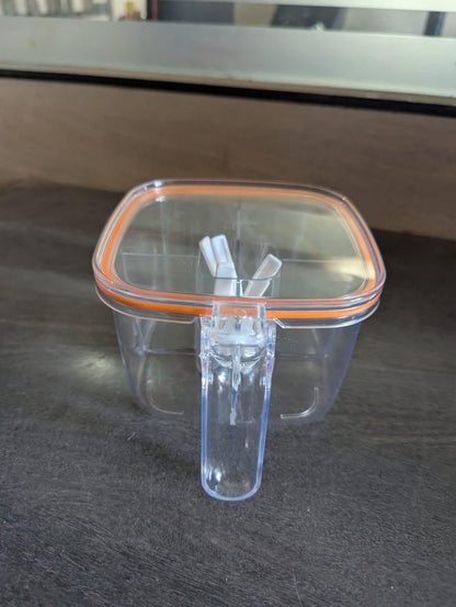 Transparent 5-Section Kitchen Spice Box