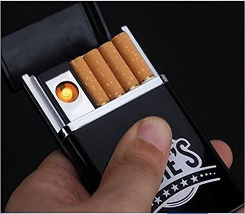 USB Rechargeable Cigarette Case with Lighter