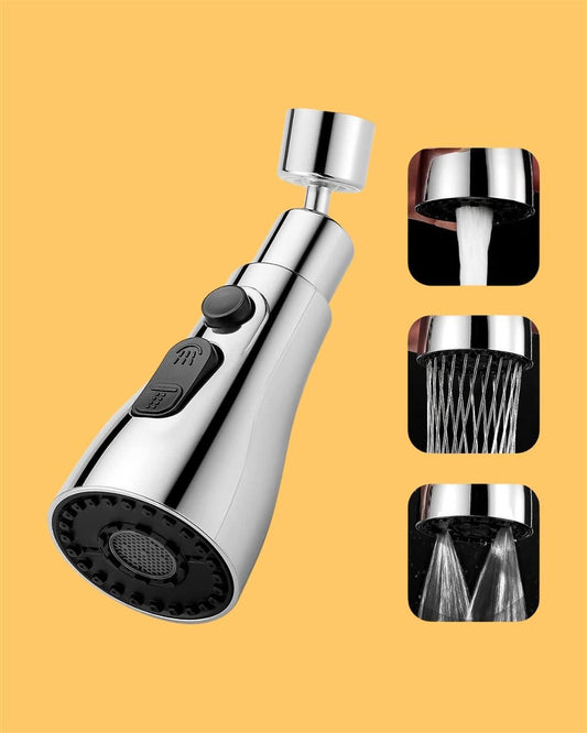 3-Mode Stainless Steel Kitchen Sink Faucet Head