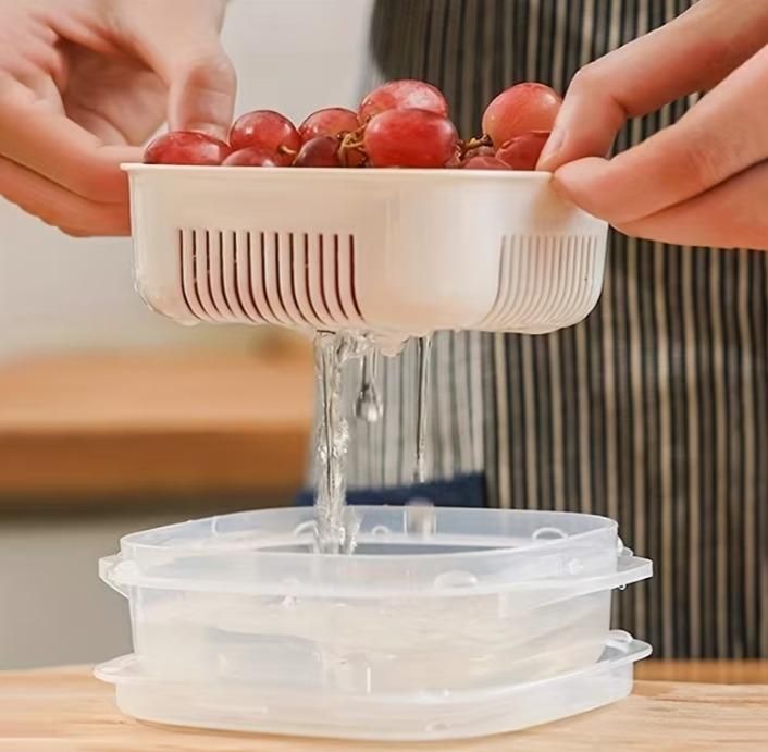 6-Piece Fridge Storage Organizer Set – Stackable, Space-Saving Kitchen Containers