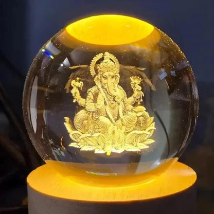 Ganesh crystal LED Lamp
